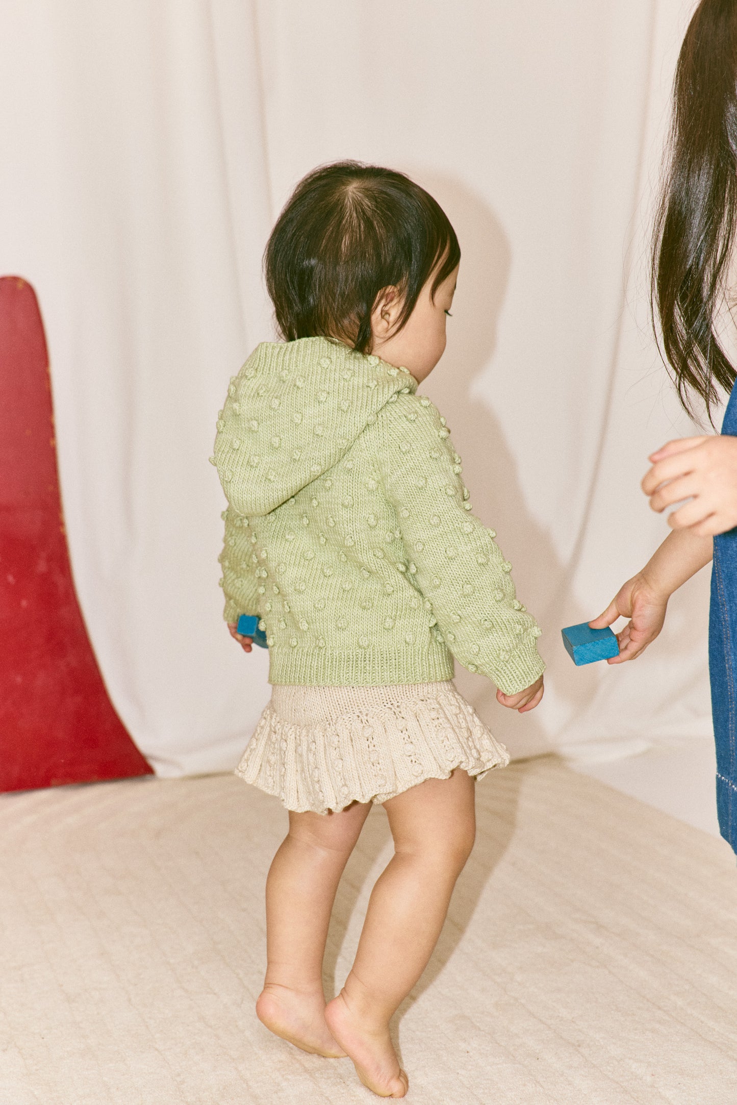 Baby Eyelet Popcorn Skating Skirt