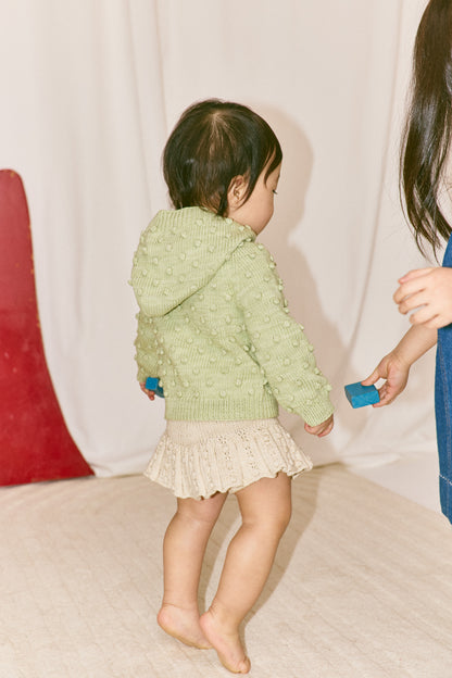 Baby Eyelet Popcorn Skating Skirt