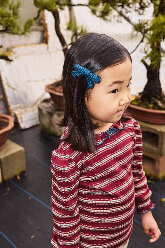 Goldie Bow Set - Marine Blue