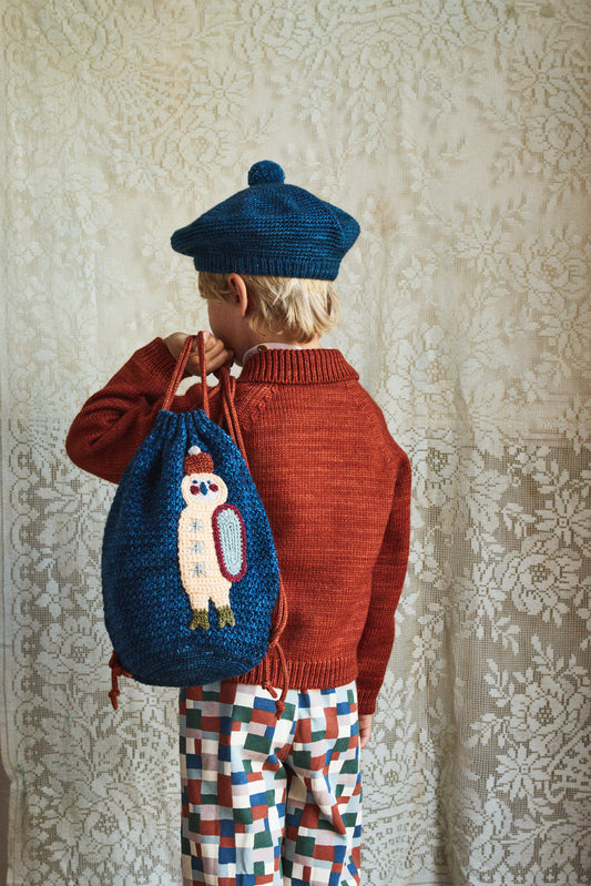 Grand-Duc Drawstring Bag - Marine Blue