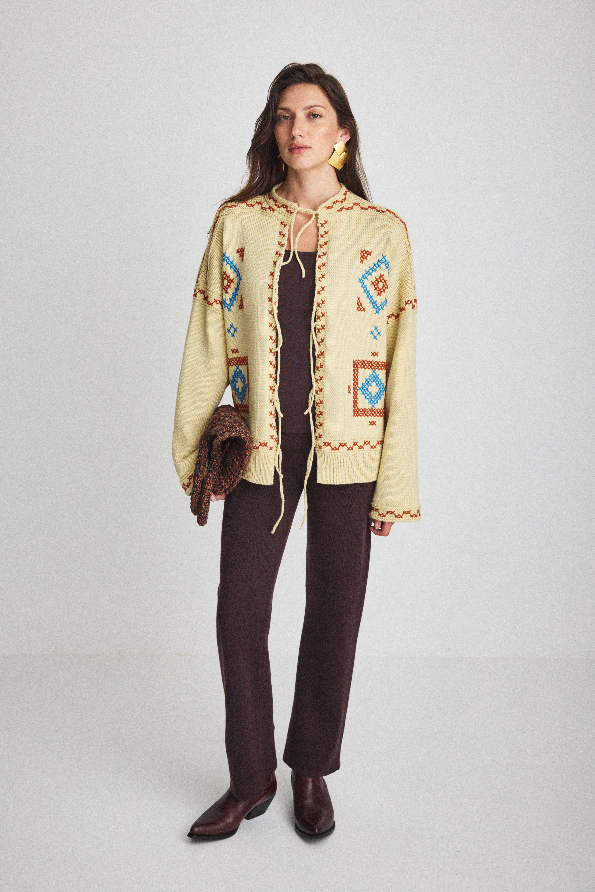 Cross Stitch Bjorn Cardigan – Misha & Puff Cross Stitch Bjorn Cardigan – Misha & Puff