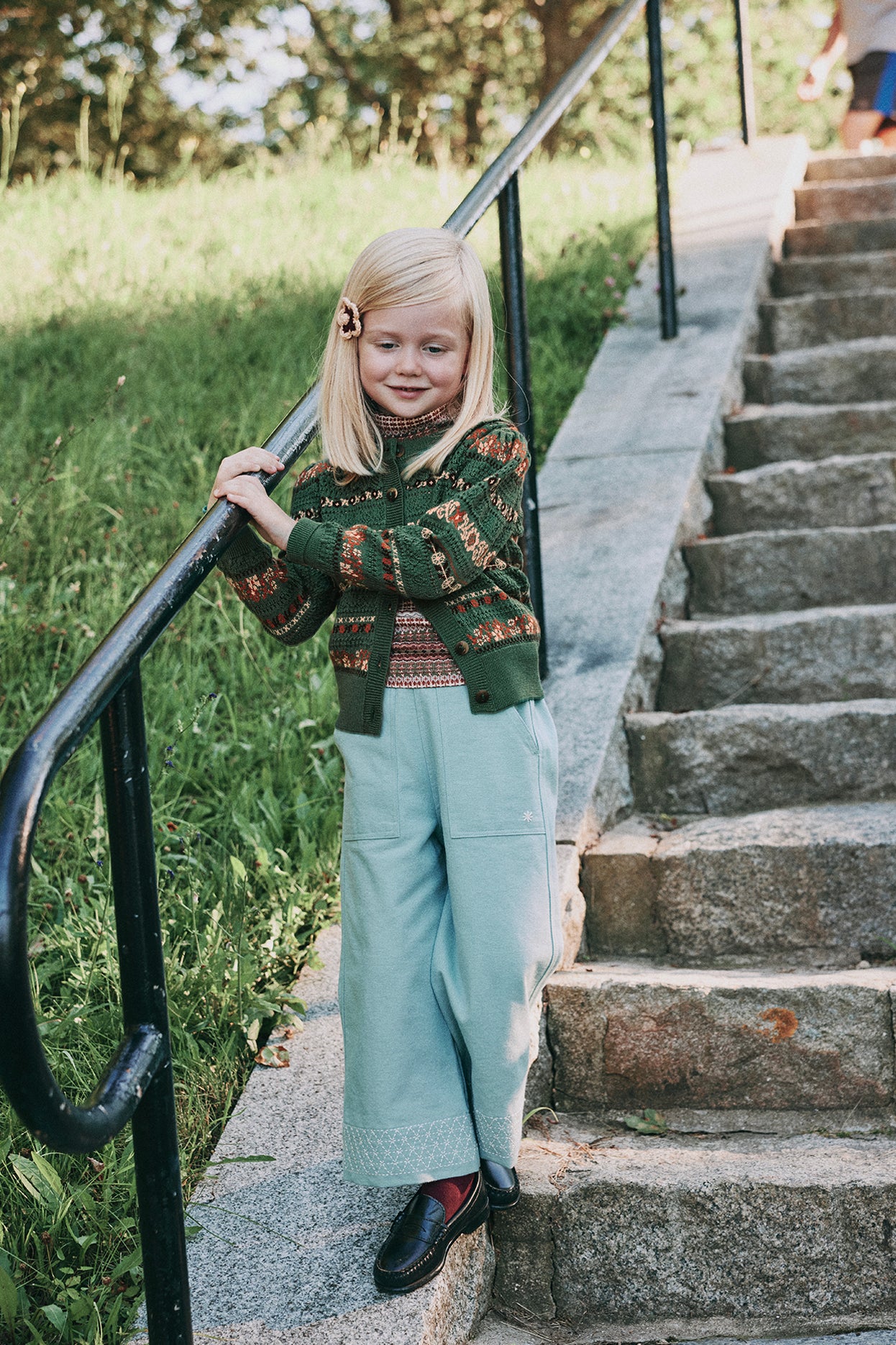 Harriet Cardigan - Bough Eyelet Ribbon