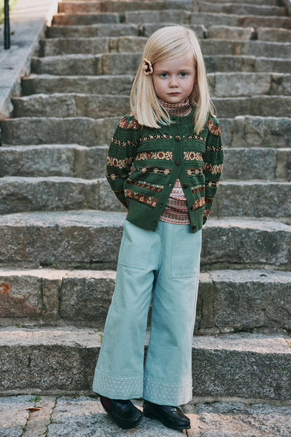 Harriet Cardigan - Bough Eyelet Ribbon