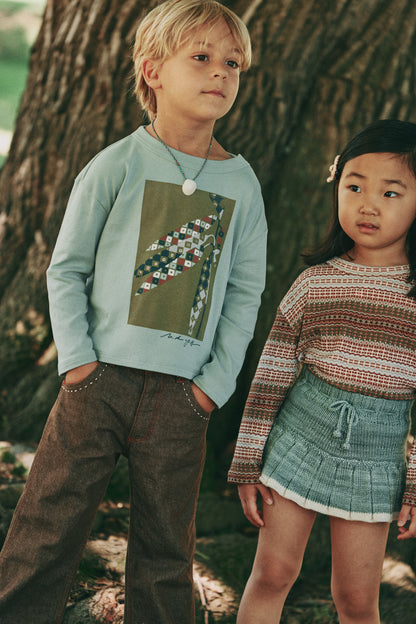 Harvest Long Sleeve Boxy Top - Onsen