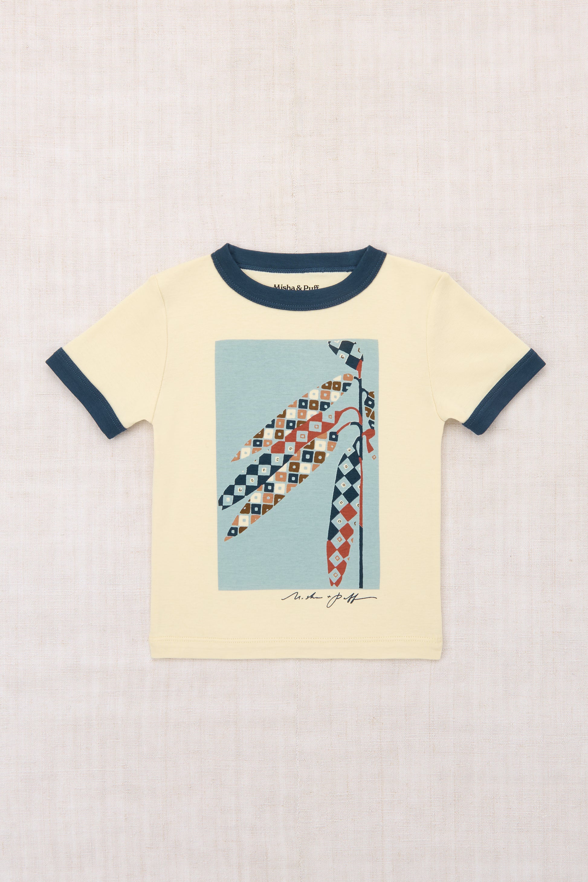 Harvest Ringer Tee - Shortbread