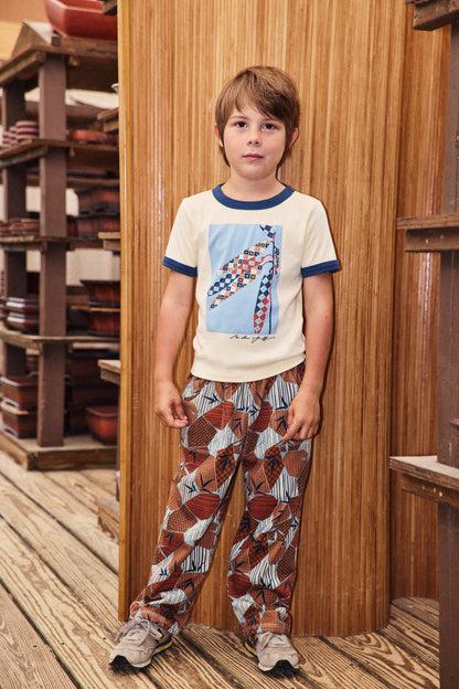 Harvest Ringer Tee - Shortbread