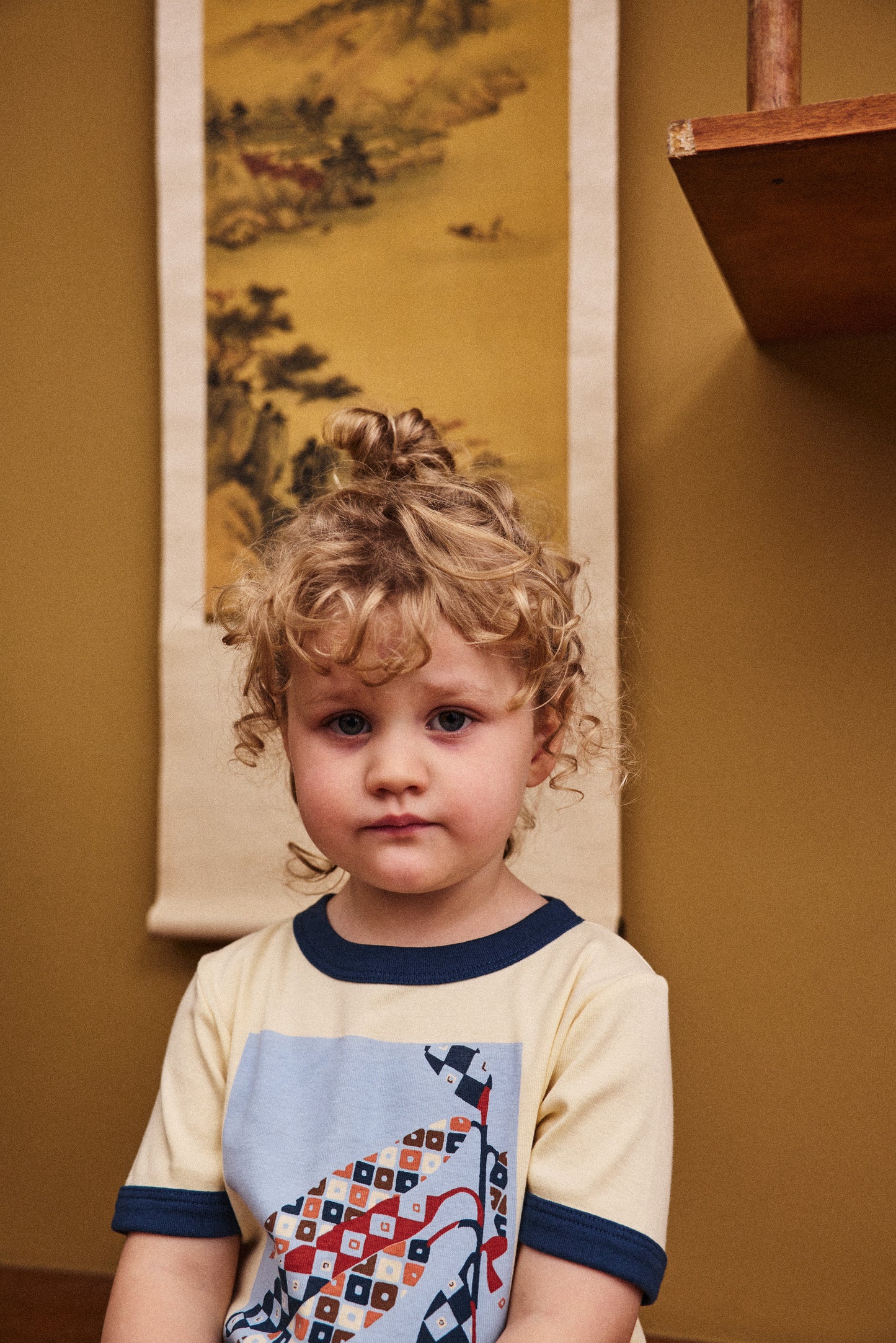 Harvest Ringer Tee - Shortbread