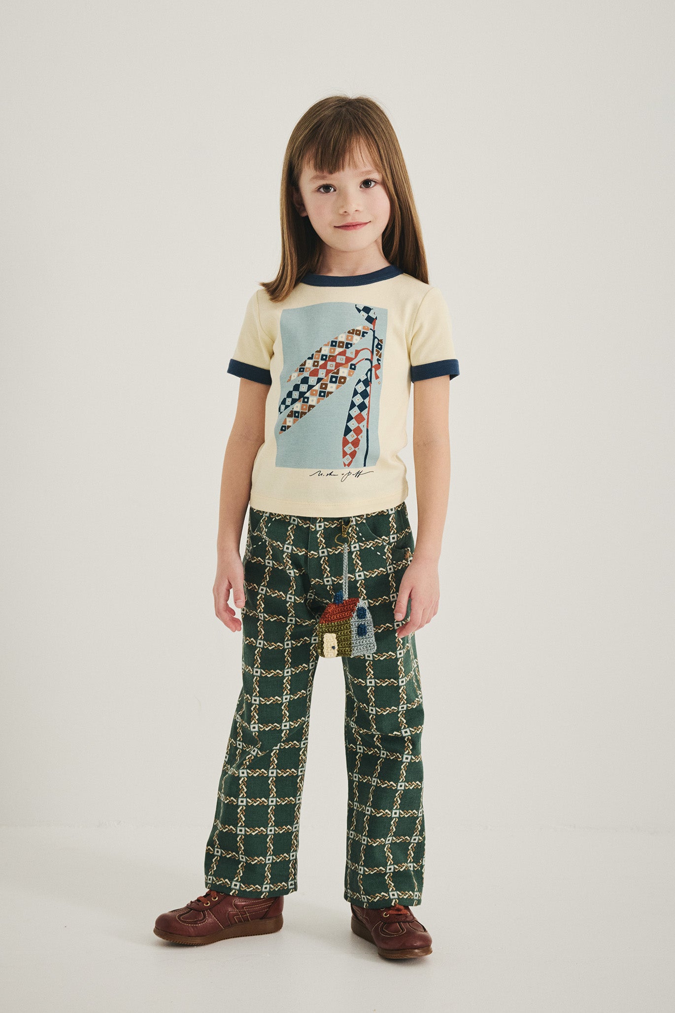 Harvest Ringer Tee - Shortbread