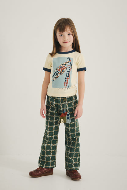 Harvest Ringer Tee - Shortbread