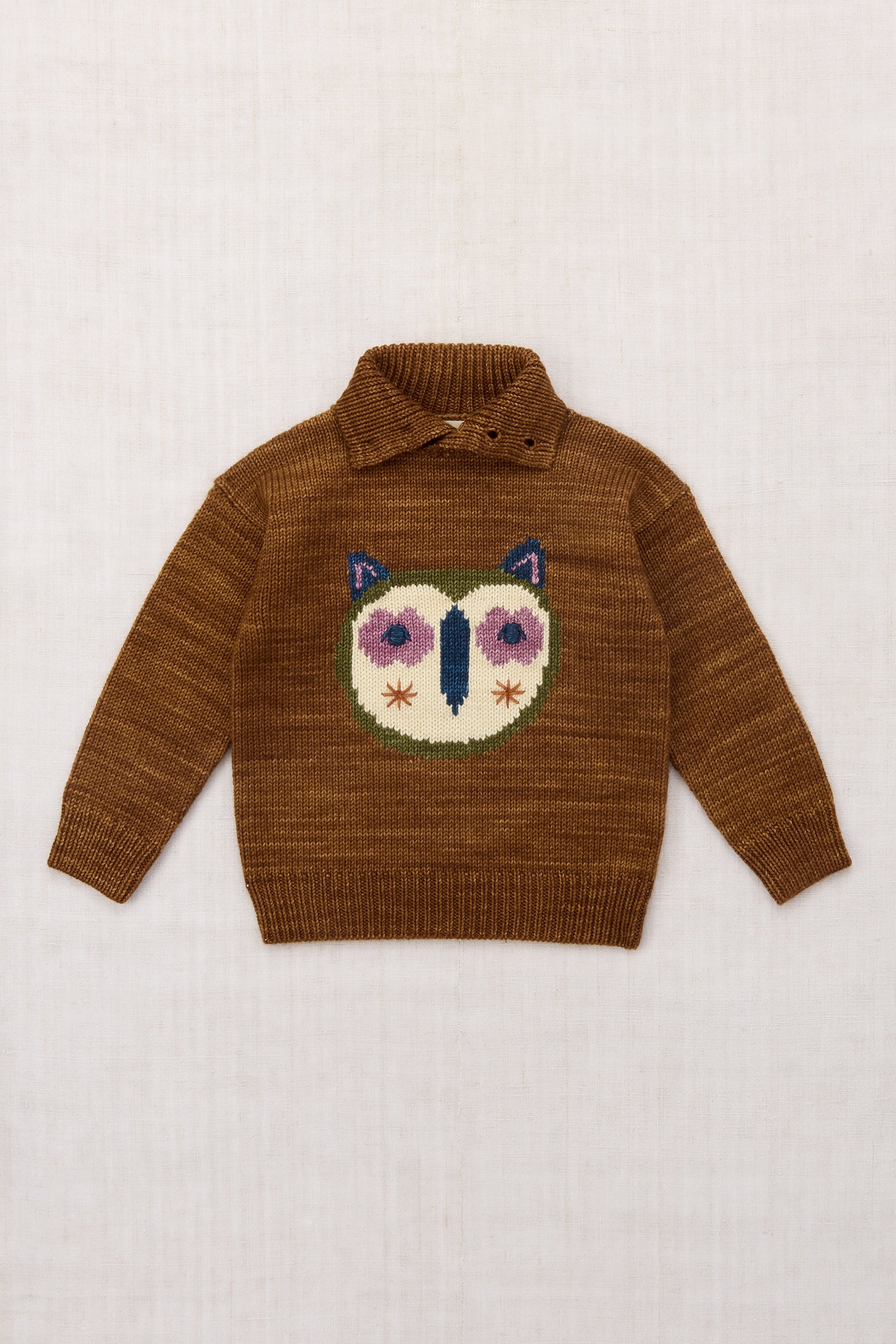 Hibou Bouton Sweater - Nutmeg