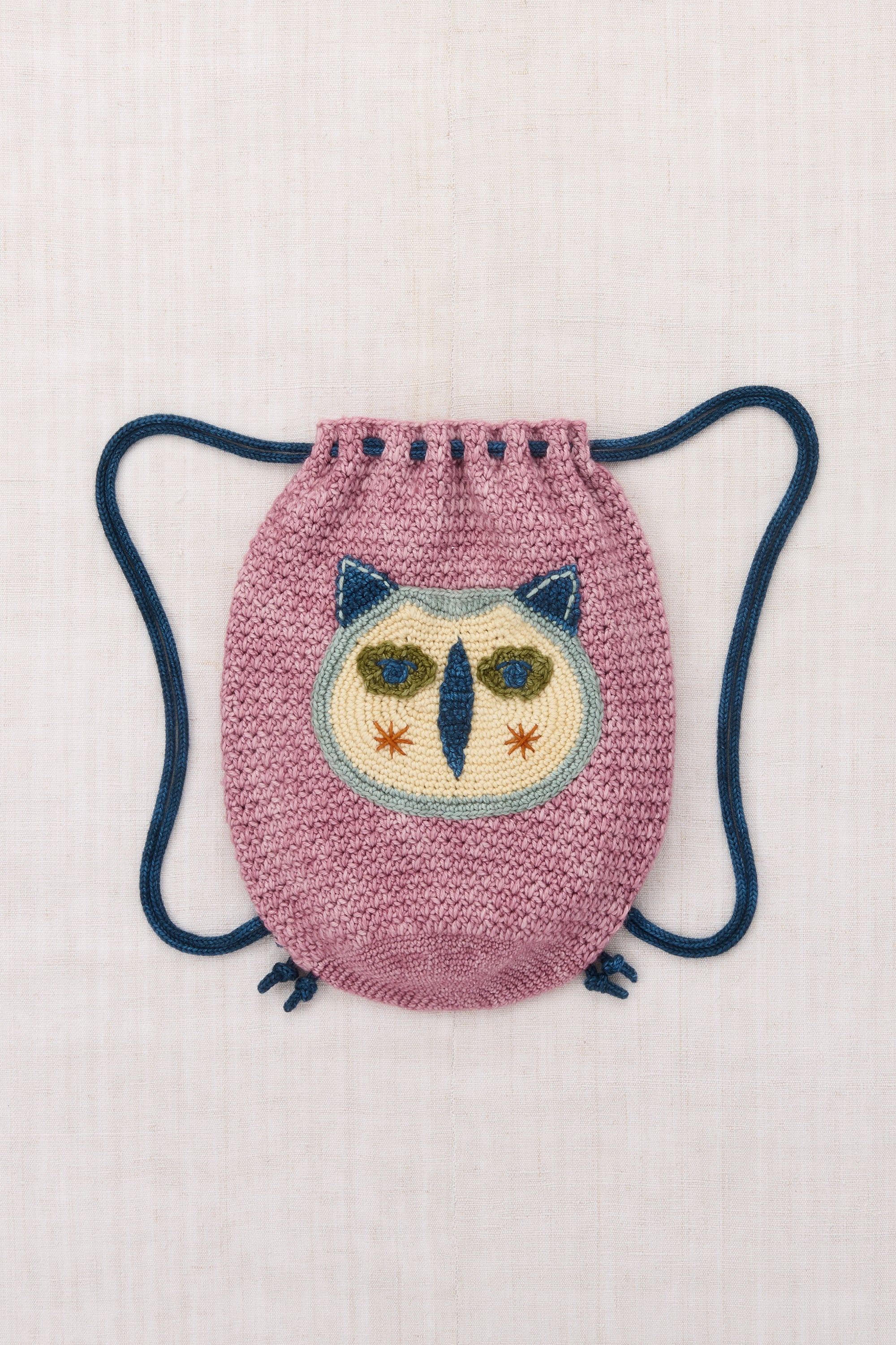 Hibou Drawstring Bag - Antique Rose