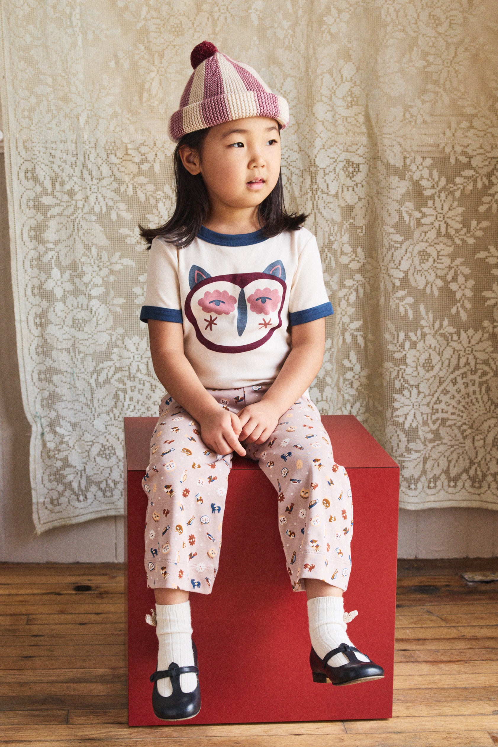 Hibou Ringer Tee - String