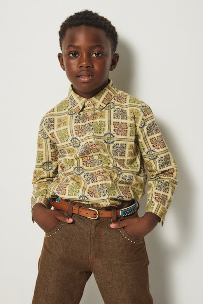 Hiro Shirt - Alabaster Canterbury