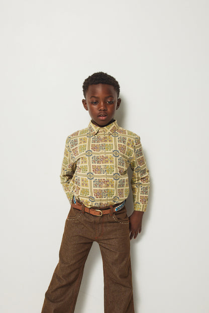 Hiro Shirt - Alabaster Canterbury