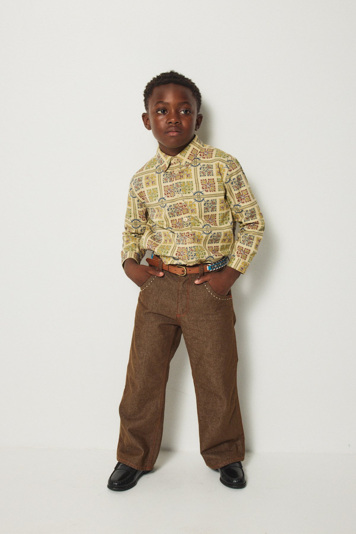 Hiro Shirt - Alabaster Canterbury