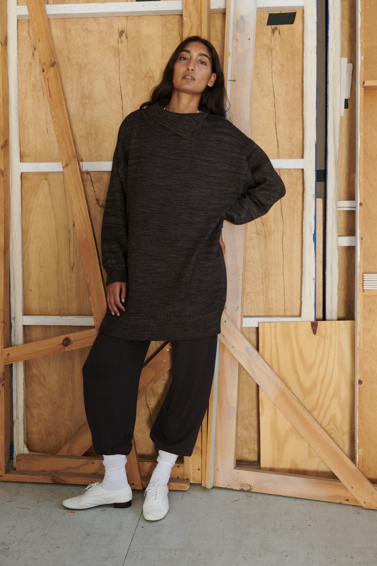 Hutton Dress - Bark