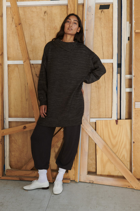 Hutton Dress - Bark