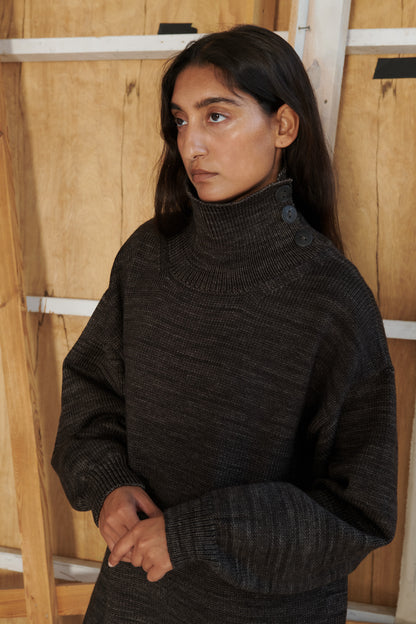 Hutton Dress - Bark