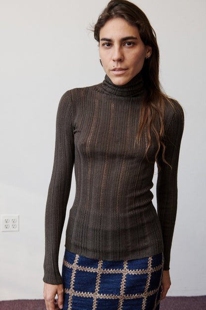 Fluted Lace Top