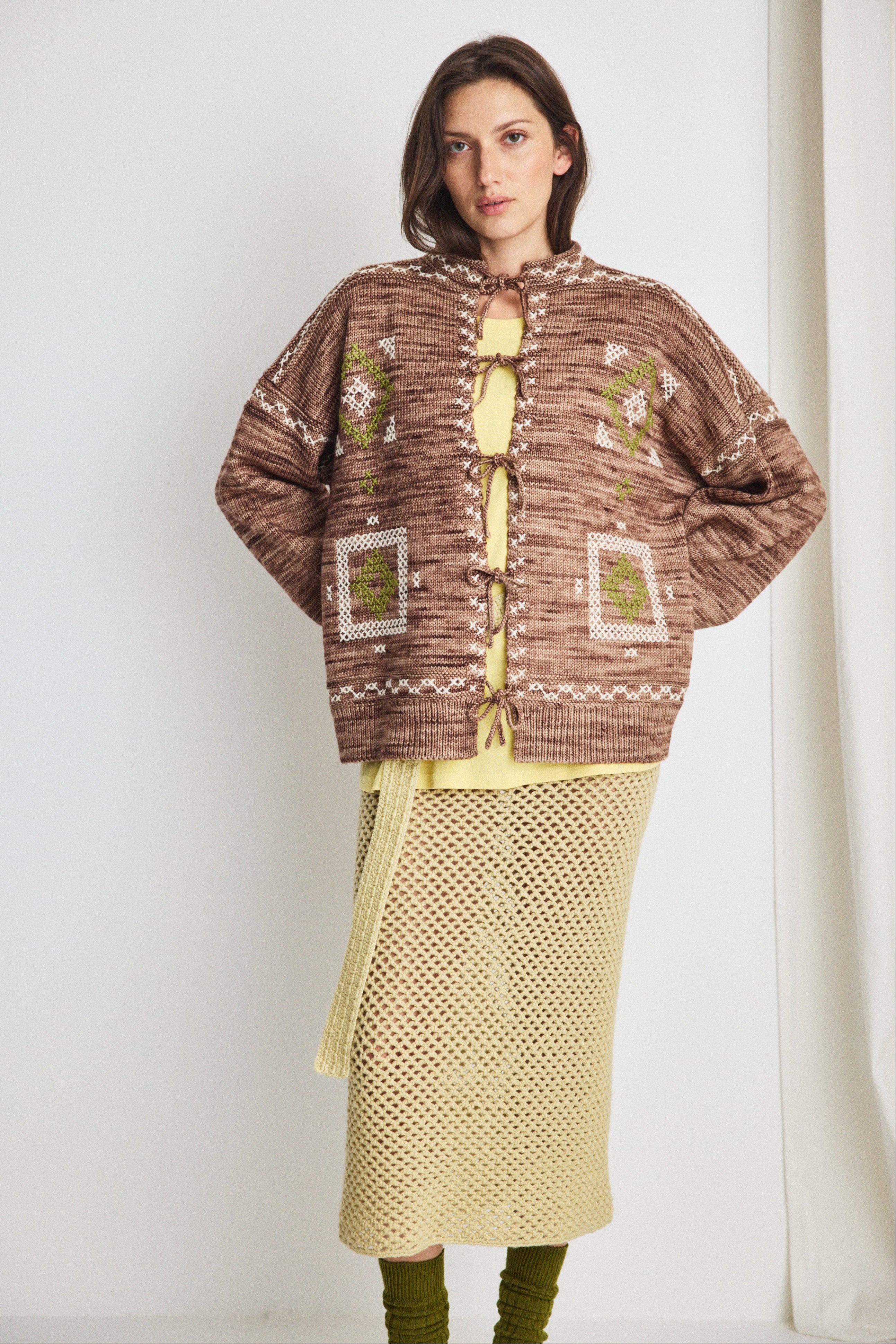 Cross Stitch Bjorn Cardigan – Misha & Puff