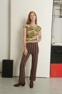 Izzy Pant - Bough Kingston Stripe Jacquard