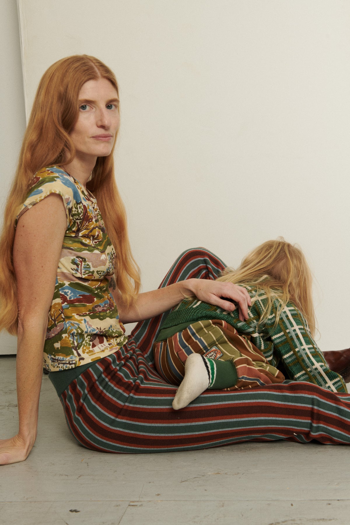 Izzy Pant - Bough Kingston Stripe Jacquard