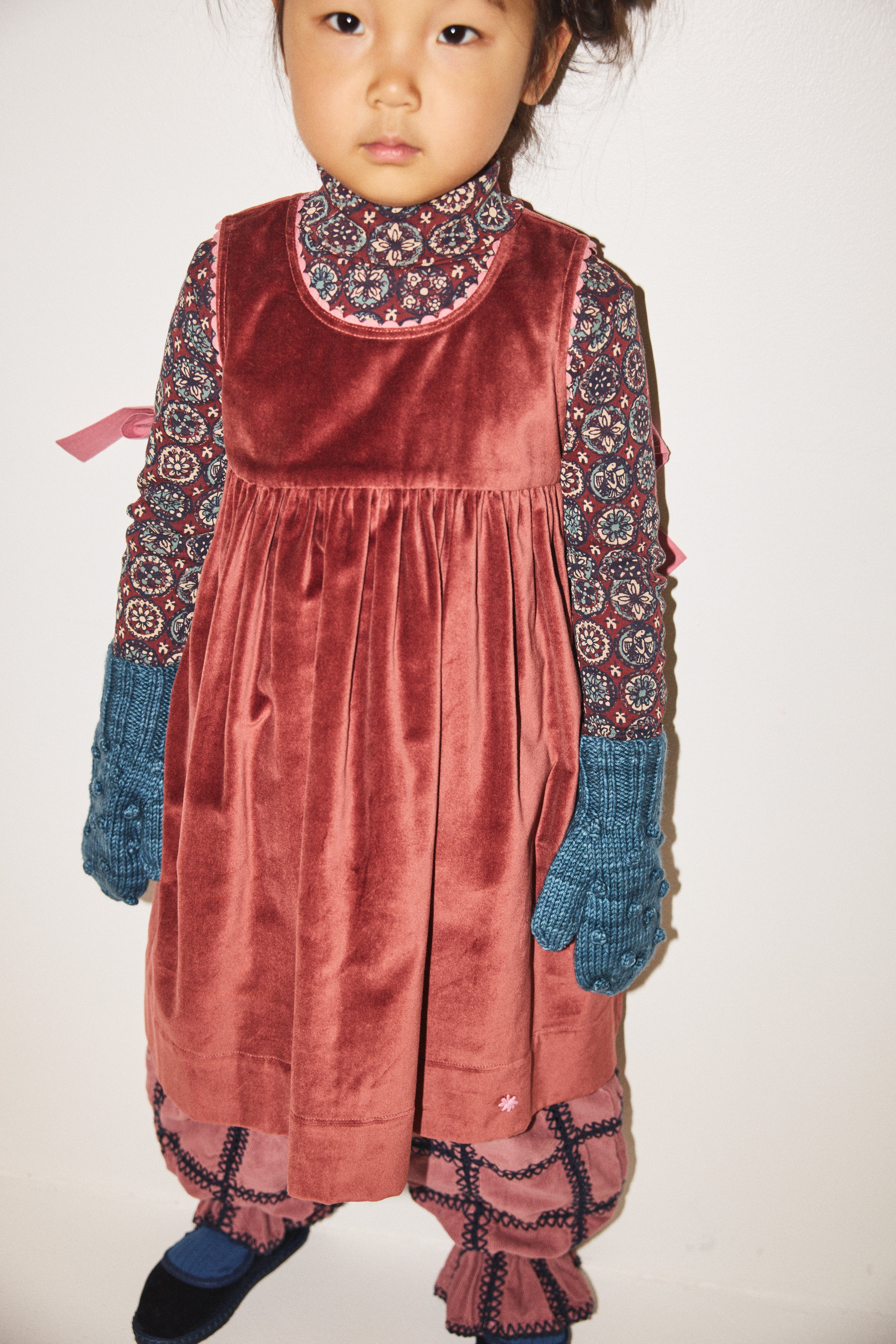美品 misha&puff velours dress 5y 美品 misha&puff velours dress 5y