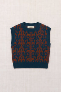 Julien Top - Marine Blue Fauna Tapestry Jacquard
