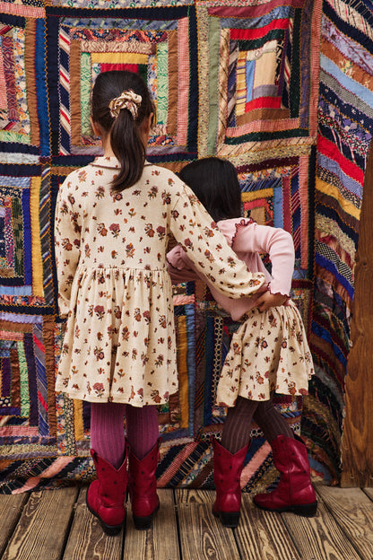 Junior Scout Dress - String/Antique Rose Holyoke Floral