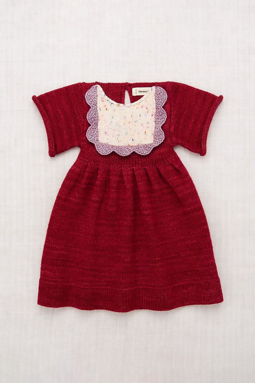 Baby Scallop Bib Dress