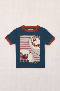Kaito Ringer Tee - Marine Blue