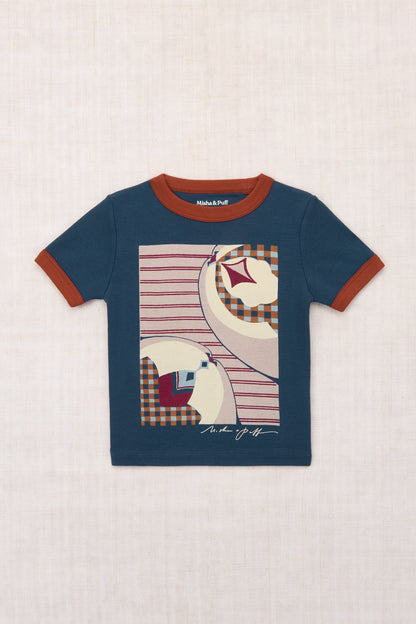 Kaito Ringer Tee - Marine Blue