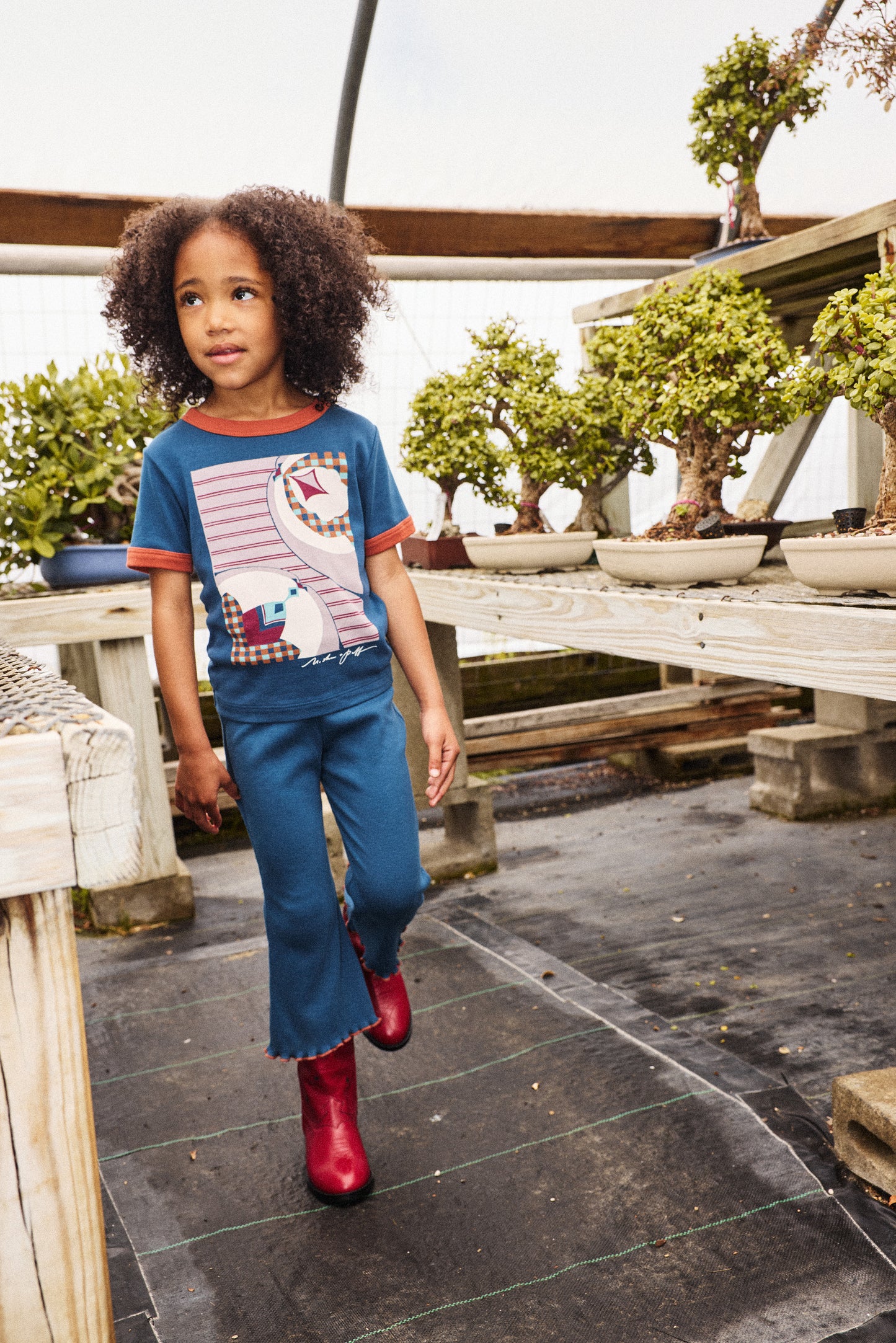 Kaito Ringer Tee - Marine Blue