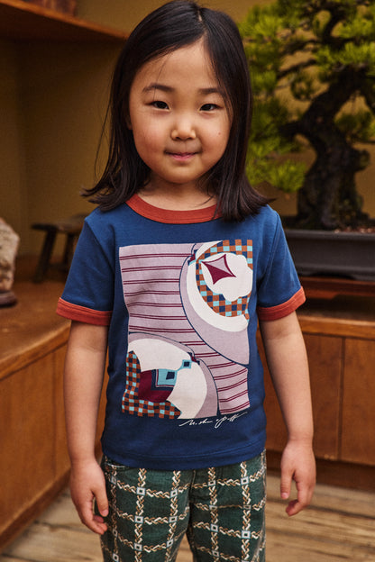 Kaito Ringer Tee - Marine Blue