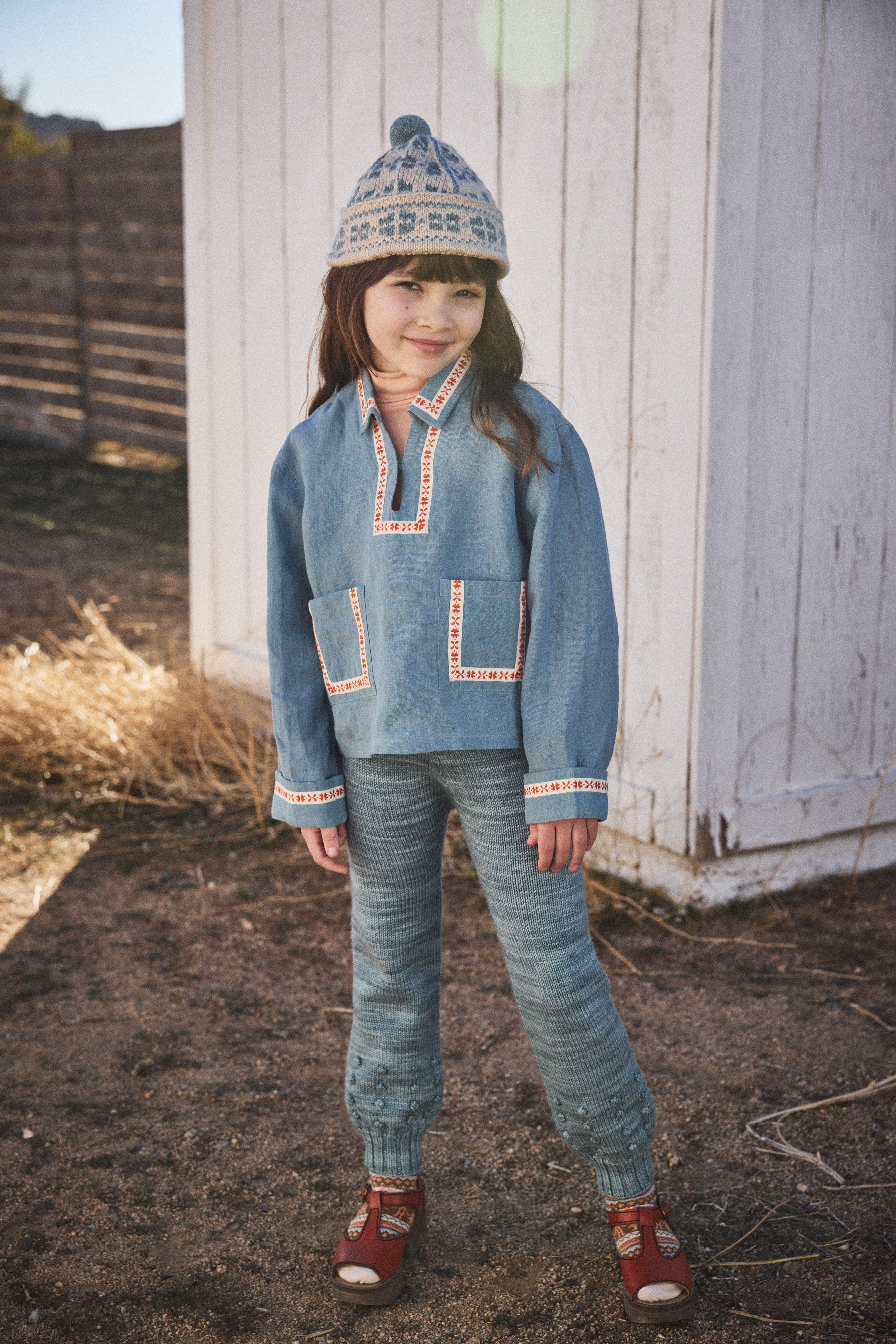 Pinecone Snowy Day Legging 2y Popcorn Snowy Day Legging – Misha & Puff