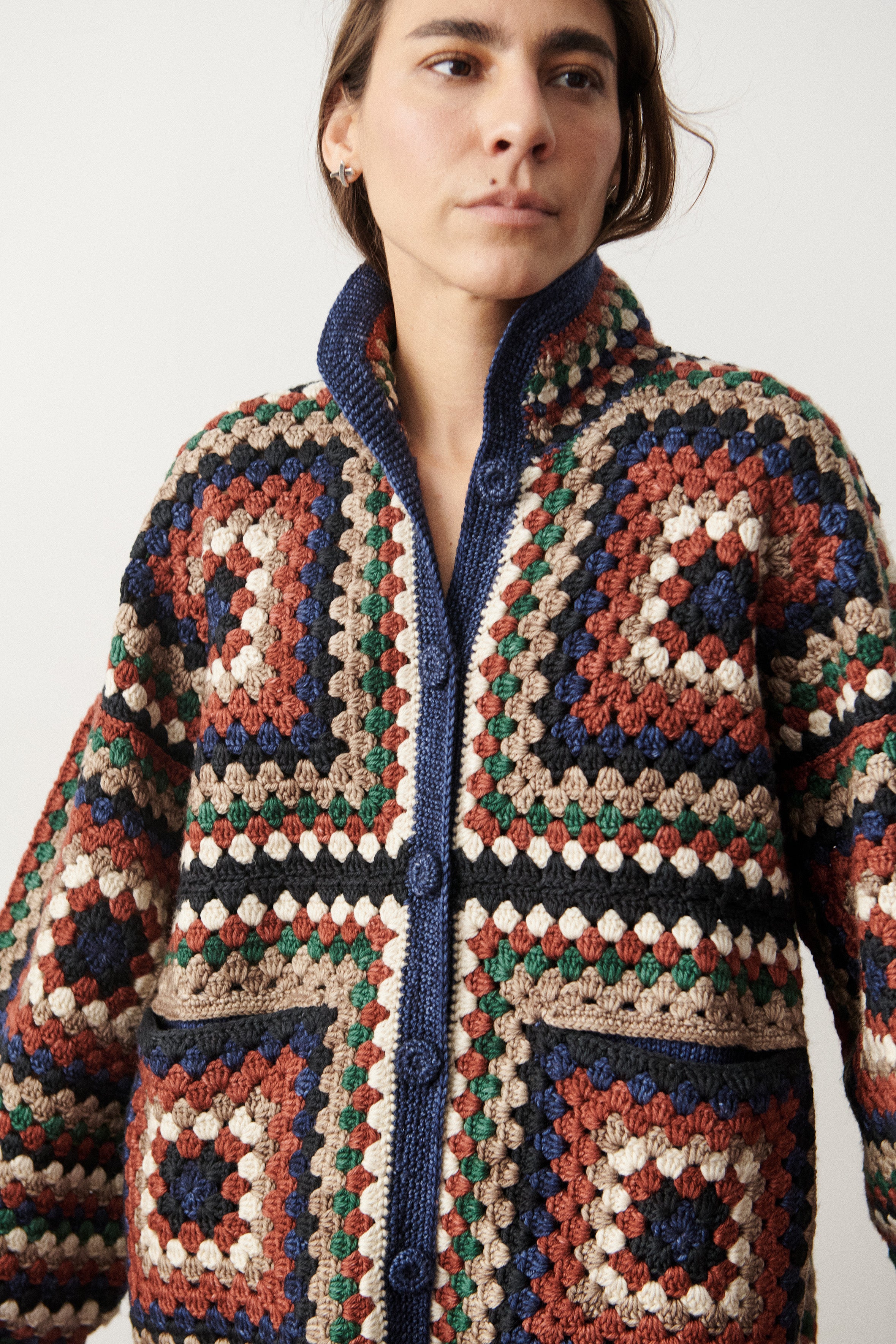 Crochet Big Square Jacket – Misha & Puff