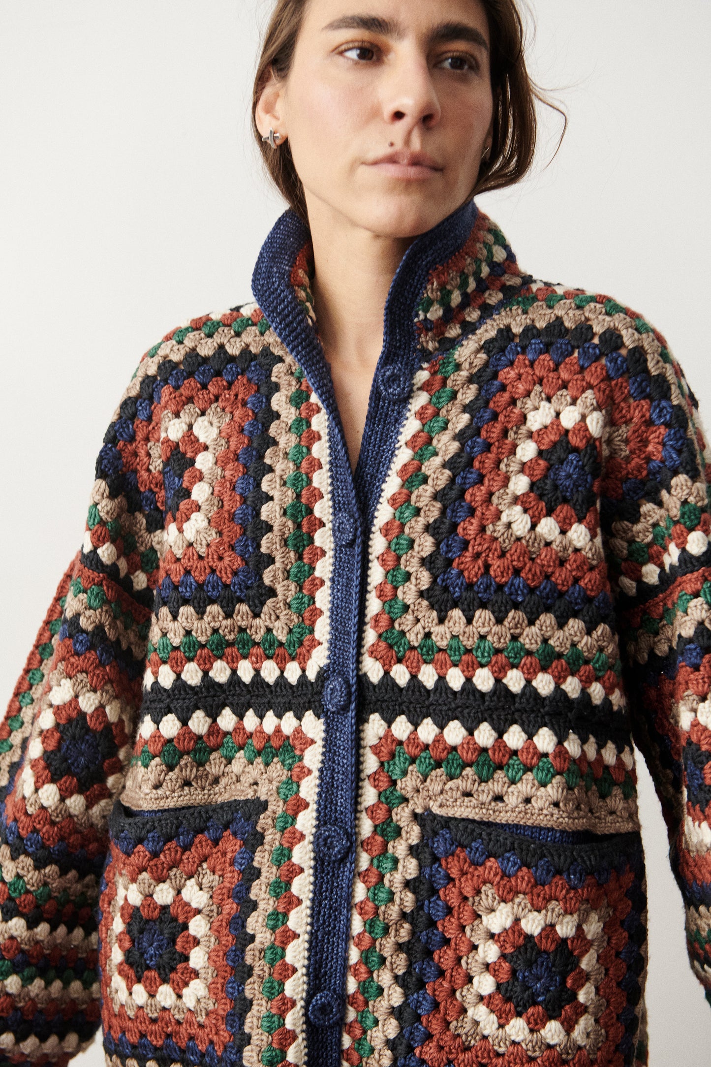 Crochet Big Square Jacket