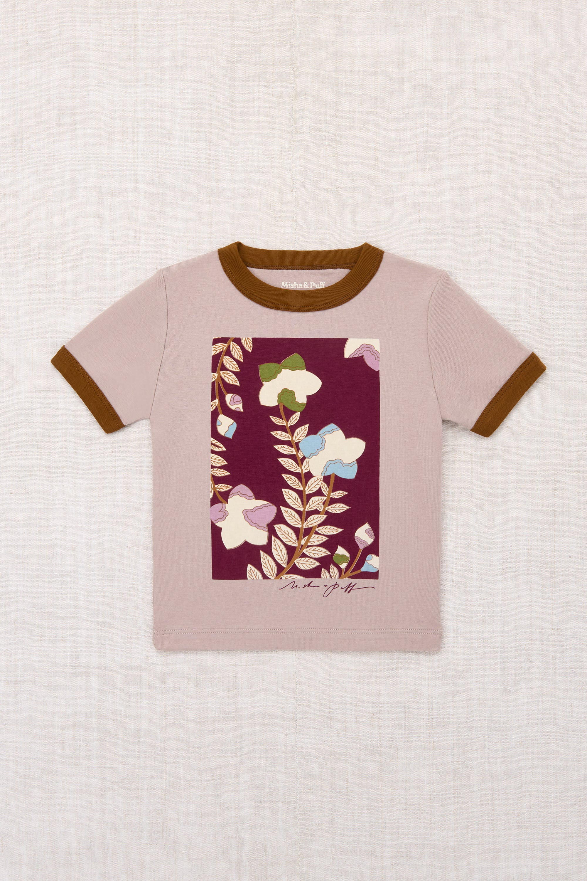 Kikyo Flower Ringer Tee – Misha & Puff