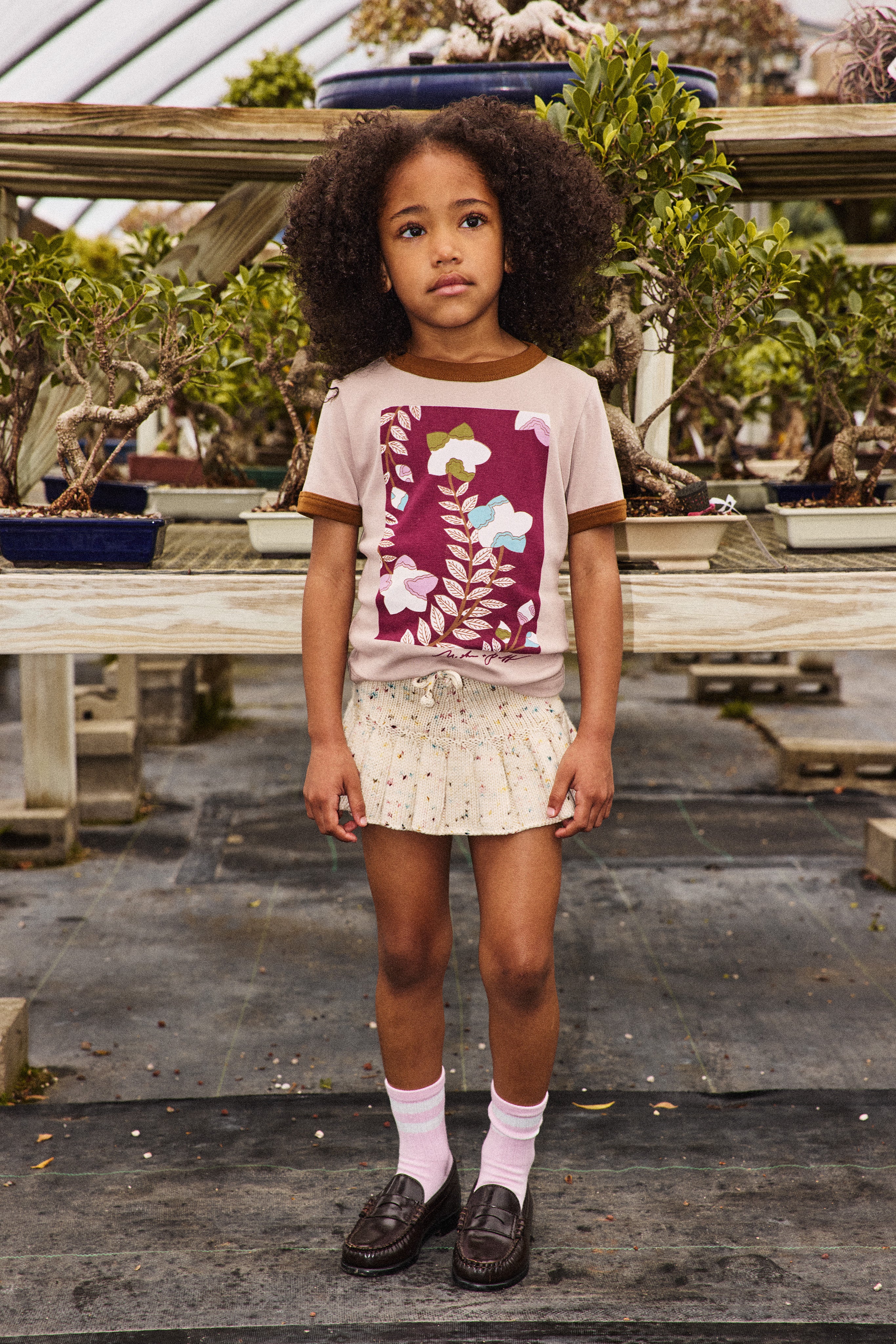 Kikyo Flower Ringer Tee – Misha & Puff