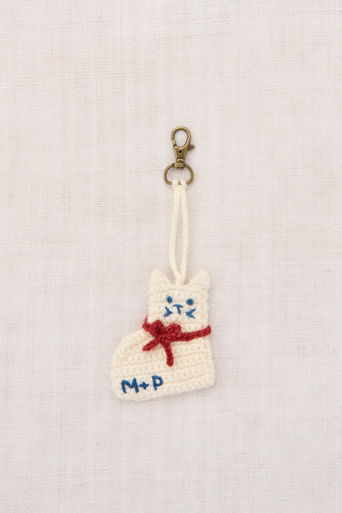 Kitten Bag Charm - Winter Cream