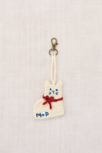 Kitten Bag Charm - Winter Cream
