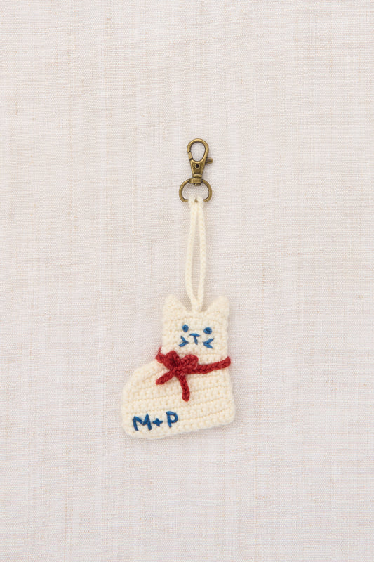 Kitten Bag Charm - Winter Cream