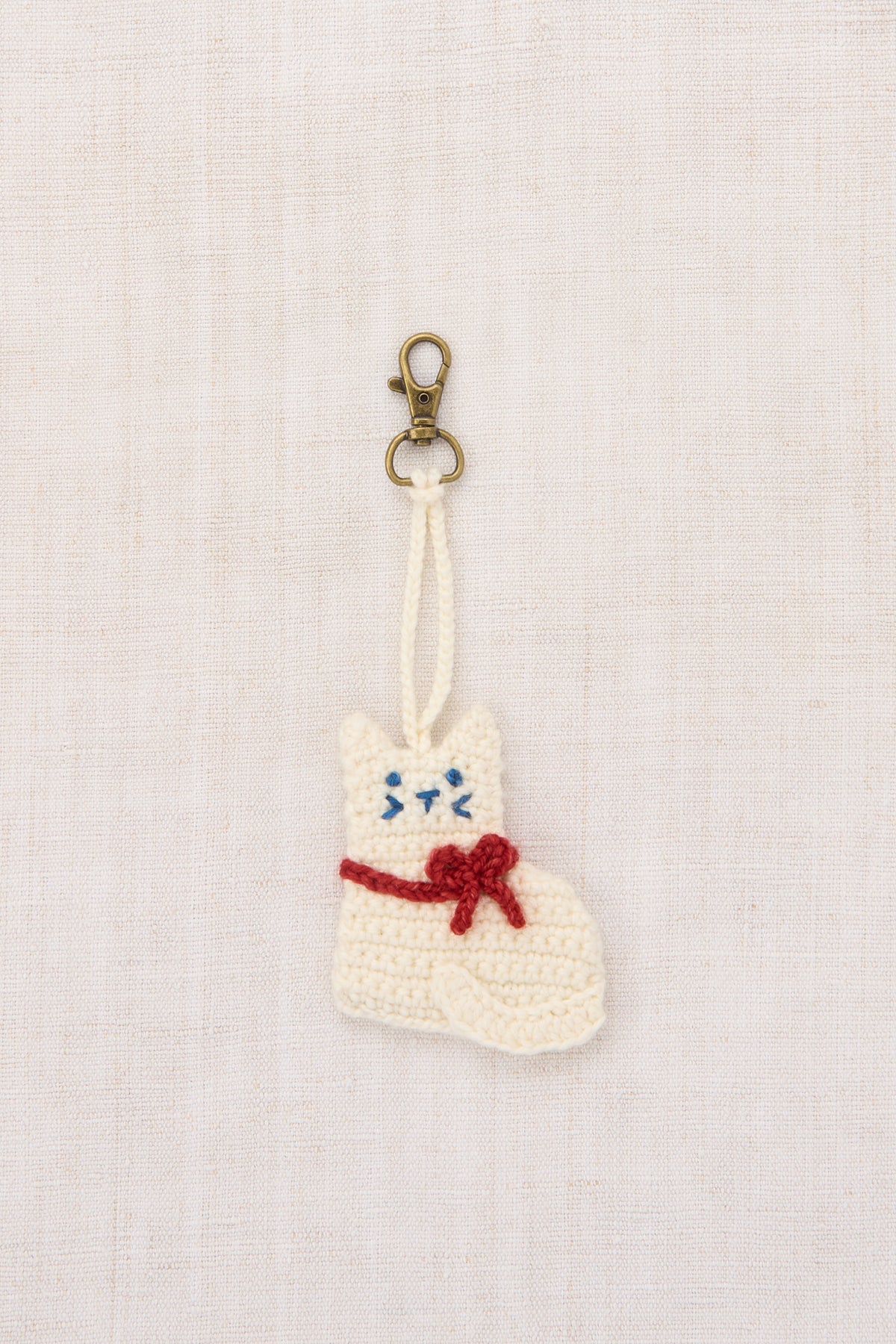 Kitten Bag Charm - Winter Cream