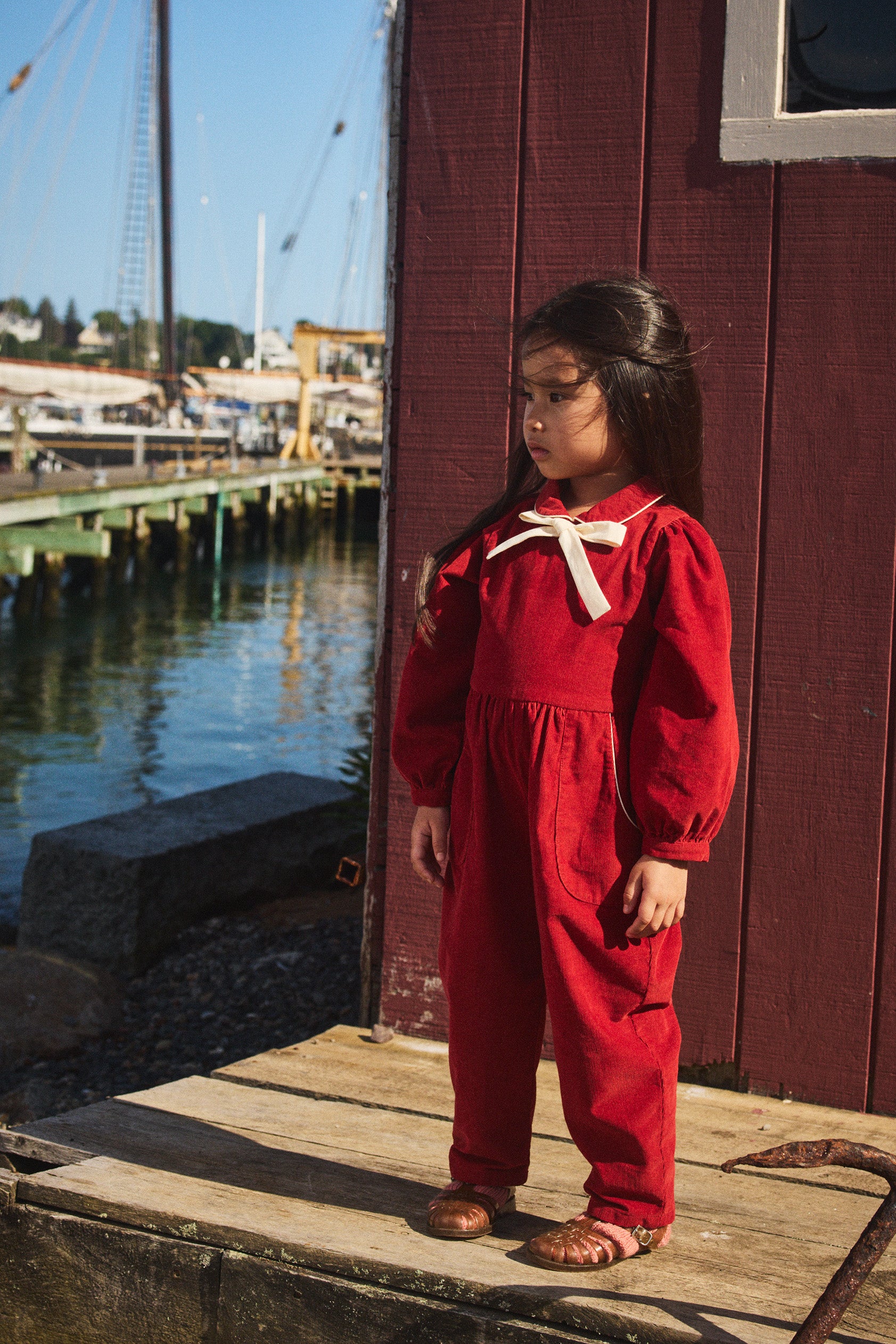 Corduroy Long Sleeve Zora Jumpsuit – Misha & Puff