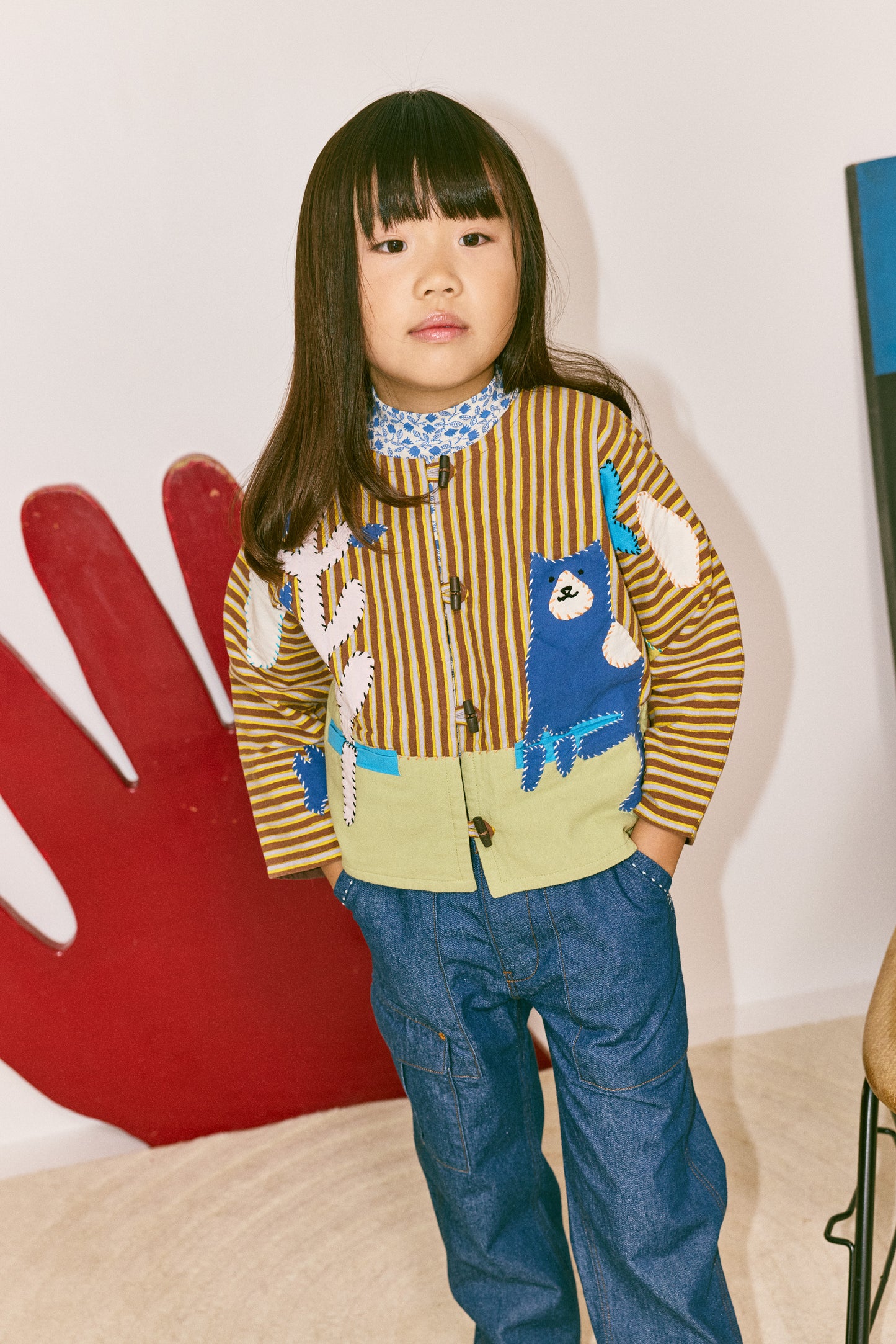 Catscape Appliqué Jacket