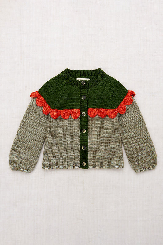 Scallop Yoke Cardigan