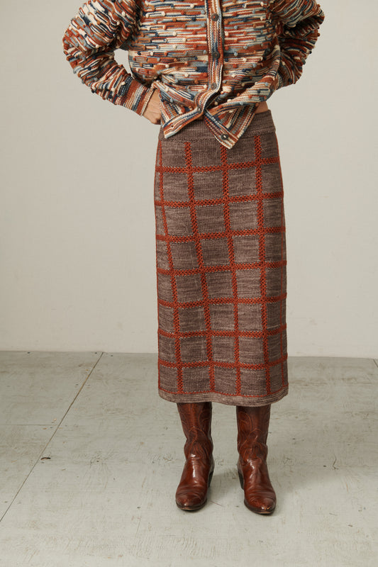 Ladder Square Skirt - Mink
