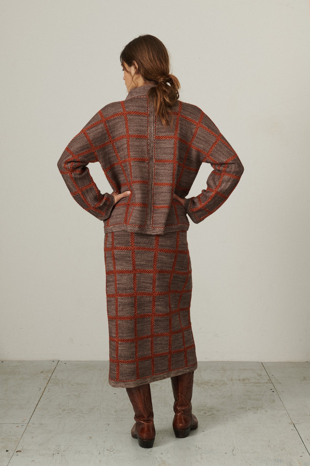 Ladder Square Skirt - Mink