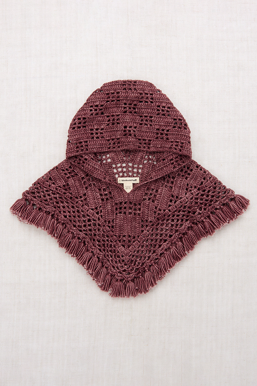 Lattice Crochet Hooded Capelet