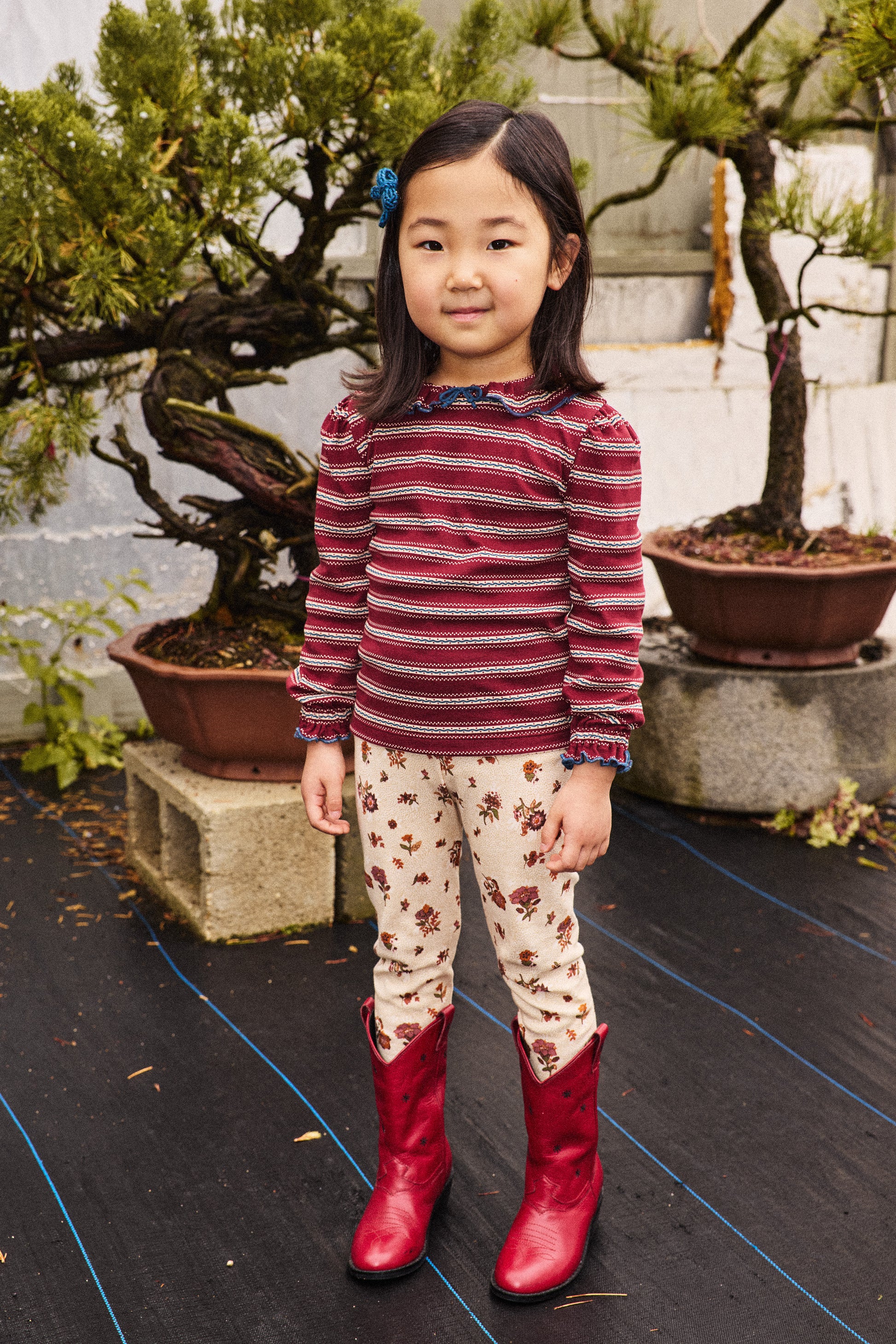 Legging - String/Antique Rose Holyoke Floral